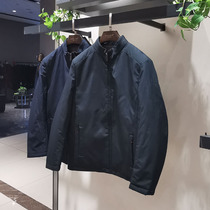 2019 brand counter mens fashion autumn and winter stand-up collar two-color optional casual comfortable warm cotton clothes