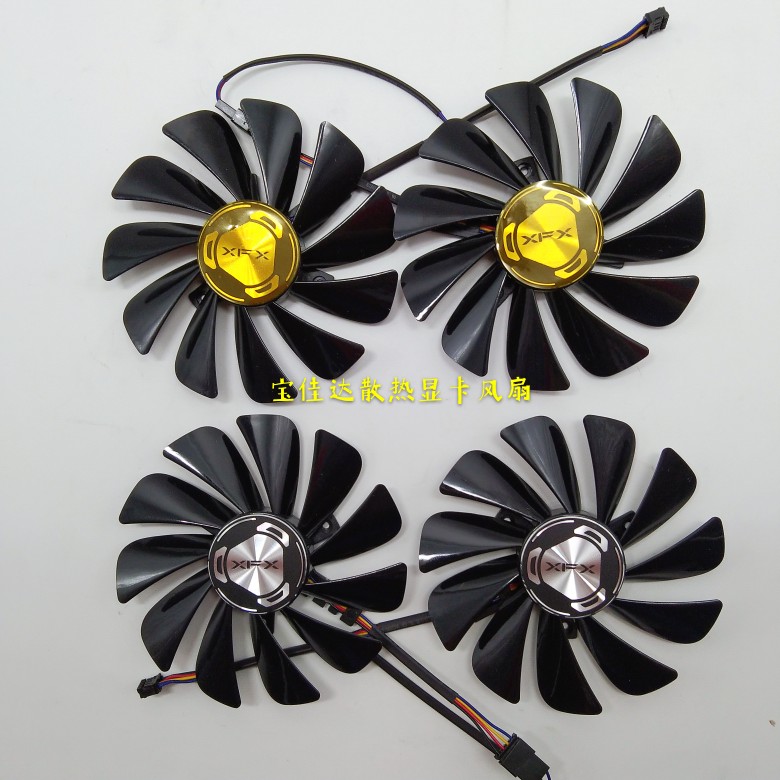 The new original XFX Xunjing RX 5700 XT 8GB Black Wolf Edition Smart Temperature Control Graphics Card Dual Fan Mute