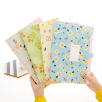 Creative fresh 5 grid folder organ package student test package Folder file package multi-layer storage test paper folder