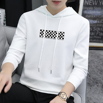 Tide brand men hooded sweater Spring and Autumn New loose trend Joker long sleeve base shirt handsome autumn coat