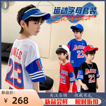 Childrens clothes boy summer clothing suit 2022 new CUHK child summer trendy short sleeves Two sets Sports Korean version of the tide