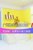 New Year Childrens Day photography props multi-layer creative three-dimensional stairs wooden steps photo studio props customized