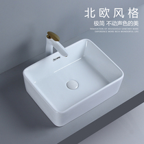 On-stage wash basin single basin small ceramic washbasin balcony basin upper basin simple art Basin