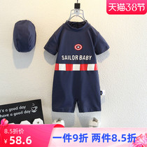 Child Bathing Suit Boy Summer Conjoined Sunscreen Dry Male Baby Swimming Suit Children Seaside Swim Suit Fashion