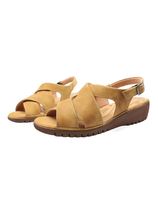 Japanese womens sandals summer flat non-slip shock absorption stretch comfortable light soft bottom cross with mother shoes