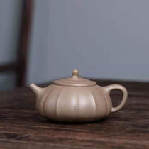 Yixing purple sand (tendon pattern Half Moon) Chen Lin clear ash section mud made by hand