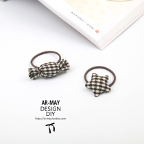 Korean style children's candy plaid hairline children's headdress baby hairline small hair band cute children's hair accessory finger ring