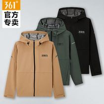 361 Mens Clothing 2022 Spring New Windproof Warm Long Sleeves Blouse 361 Degrees Sports Casual Jacket Man
