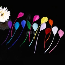 25 factory direct diy color handmade feather hand tear goose feather jewelry accessories wedding feather accessories