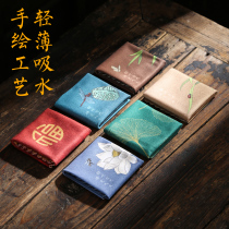 Plaything still has absorbent tea towel light and painted cotton tea cloth tea ceremony accessories kung fu tea ceremony special tea towel