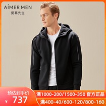 Mr. Aimu casual hoodie zip long sleeve NS81E041