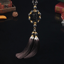 Leptan on-board pendulum black dazzling stone access symbol Car Pendant leopard Car Pendant in car Ornament Car Rear