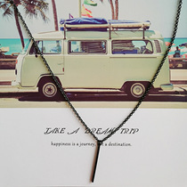 ins metal rod necklaces for men and women Harajuku Wind Street hip-hop Joker personality dark students Xiang men and women tide