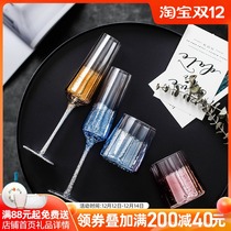 Nordic ins starry glass water glass glass wine glass glass glass glass glass wine cup milk juice cup