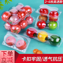 Fruit pomegranate packing box oranges three four six disposable transparent plastic 100