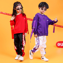 61 Childrens performance clothing Boys hip-hop handsome hip-hop suit Girls spring and autumn long-sleeved jazz dance trend clothing