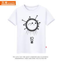 Dota 2 game peripheral clothes Elf guard Dota 2 Ai Ou IO Elf Wisp cotton half sleeve T-shirt summer