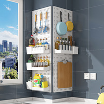 Free Punching Kitchen Board Shelve Wall Hanging Wall Seasoning Pint Shelf rack Chopping Frame Home big All