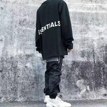 fg essentials fog fear of god double line lettering print long sleeve base shirt stacked wear T-shirt tide