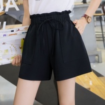 Broad legs female summer thin Korean pants new loose breathable large code with ice wire casual shorts