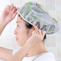5 sets of cartoon bath cap adult waterproof cute women long hair shower cap thick bath cap