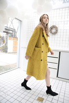 Rayna g Rena Ji 911 atmospheric bright mustard yellow coat