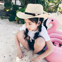 Summer Boys Straw Hat Cowboy Hat Girls Sun Hat Childrens Sunshade Hat Holiday Beach Hat Big Kids Top Hat Trend