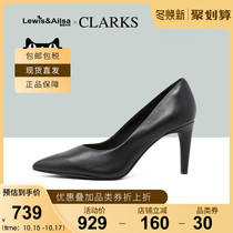 clarks its happy womens shoes spring and summer shallow mouth business dress set foot high heel Genoa85 Court overseas spot