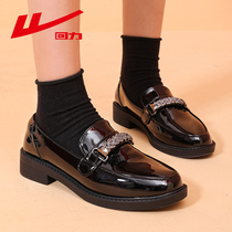 Huili small leather shoes female English style single shoes Japanese JK autumn and winter hundred shoes children 2021 new soft bottom loafers