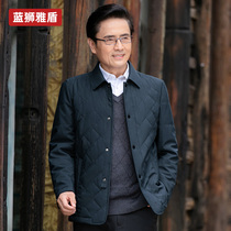 Dad winter cotton clothes casual short middle-aged elderly mens winter coat middle-aged mens winter thick coat
