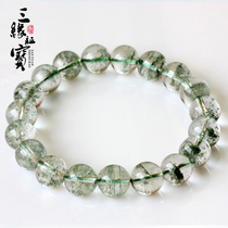 Sanyuan treasure green ghost bracelet clear section starry melaleuca landscape crystal hand string Mens and womens jewelry gifts