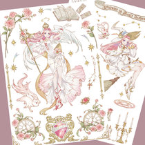 The graduation photos of the meritocratic dream fairytale Leia by Lakpuda Popularity Handbooks-Stickers 2P and Paper Toil