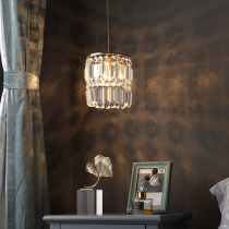 Full Copper Light Extravagant Crystal Chandelier Rear Modern Dining Room Bar Table Lamp Single Triple Head Restaurant Light Nordic Brief Bedhead Lamp