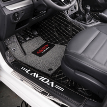 Car floor mat fashion British style full surrounded double silk ring detachable floor mat 3D stereo version of car supplies