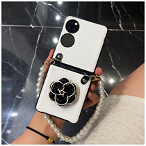 Mountain tea flowers apply Huawei P50Pocket mobile phone shell folding screen p50 treasure box inclined satchel with a protective sleeve