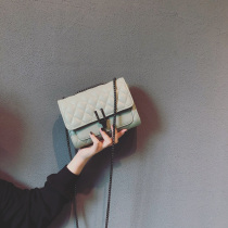 Lamode French niche high-end bag womens new leather messenger bag net red small ck lingge chain