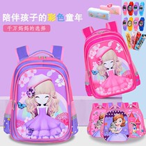 Primary school childrens kindergarten girls 1-3-6 grade girl girl with double shoulder backpack 3-12 years old childs school bag