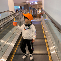 Childrens clothing boys autumn clothes 2021 new childrens foreign style long sleeve cotton base shirt Korean leisure tide baby