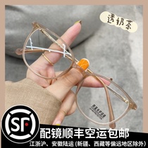 TR90 retro anti-blue light radiation flat light near view frame holder womens fit degree ultralight without pressure nose hawksbill