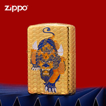 zippo lighter windproof zppo flagship store gilded enamel carving crane national tide lighter