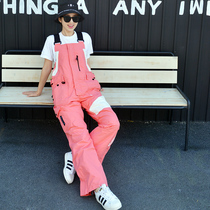 1920-X new snowboard ski bib waterproof windproof warm snow pants velvet ski pants