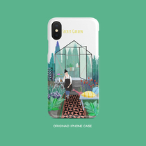 Secret garden illustrations Apple xs max xr mobile phone shell iphone 6s 7 8 Plus full bag glossy surface soft