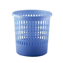 Staples YD plastic round trash can waste paper basket 25 5*25 5 * 26CM Blue