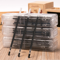 Effective refill 0 5 Black neutral refill wholesale 20 pack carbon refill bullet cartridge pen pen stationery black refill water refill red refill bi xin signature refill