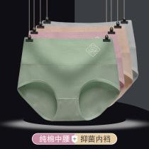 Fat Mm Briefs Female Beehive Pure Cotton Antibacterial Full Cotton Crotch Mid Waist Closedown Lady Triangle Shorts