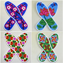 (Buy three get one free) (optional pattern) new cross stitch insole semi-finished product with needle and thread