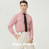 (2021 New) Mens casual business stripe dress shirt Windsor collar suit long sleeve shirt spring and autumn