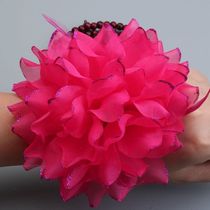 Square dance supplies wrist Flower Dance Flower floral headdress finger Flower Childrens Day performance hand flower props Halloween