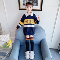 Next win girl Autumn Sweater 2021 New middle child long sleeve foreign child long girl top