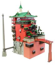 Japanese genuine sankei Ghibli 3D paper model Hayao Miyazaki Chihiro Oil House model